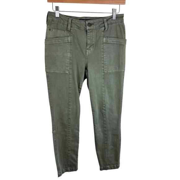 Liverpool Kylie Cropped Cargo Mid Rise Zipper Lower Leg Skinny Jeans Size 2 26 - Picture 4 of 11